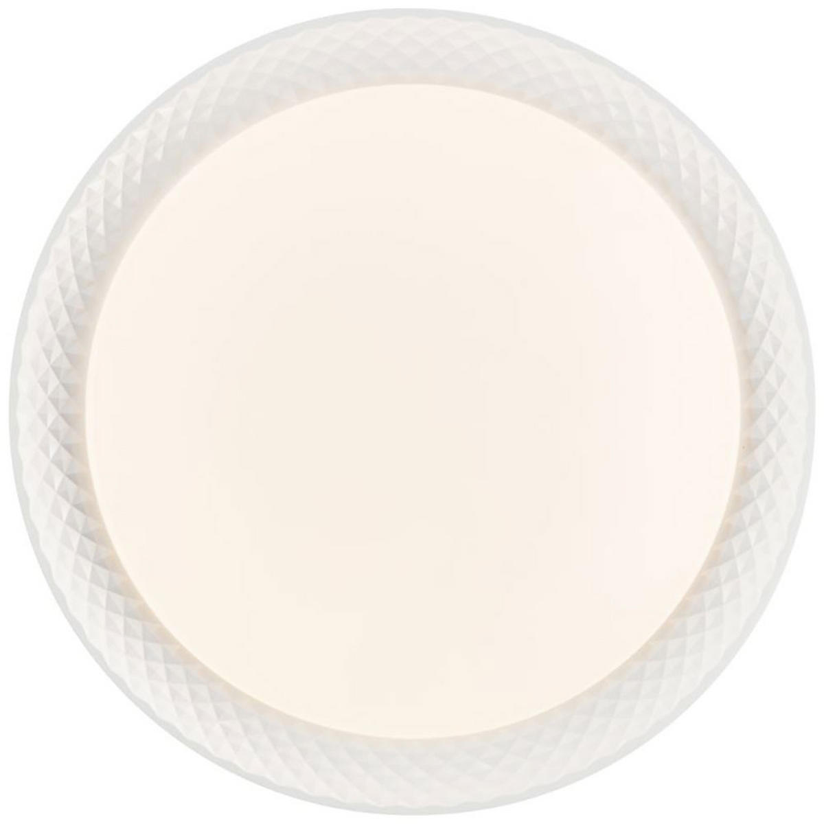 LED DECKENLEUCHTE Kristall Weiß - Weiß, Metall (39/39/8cm) - Brilliant