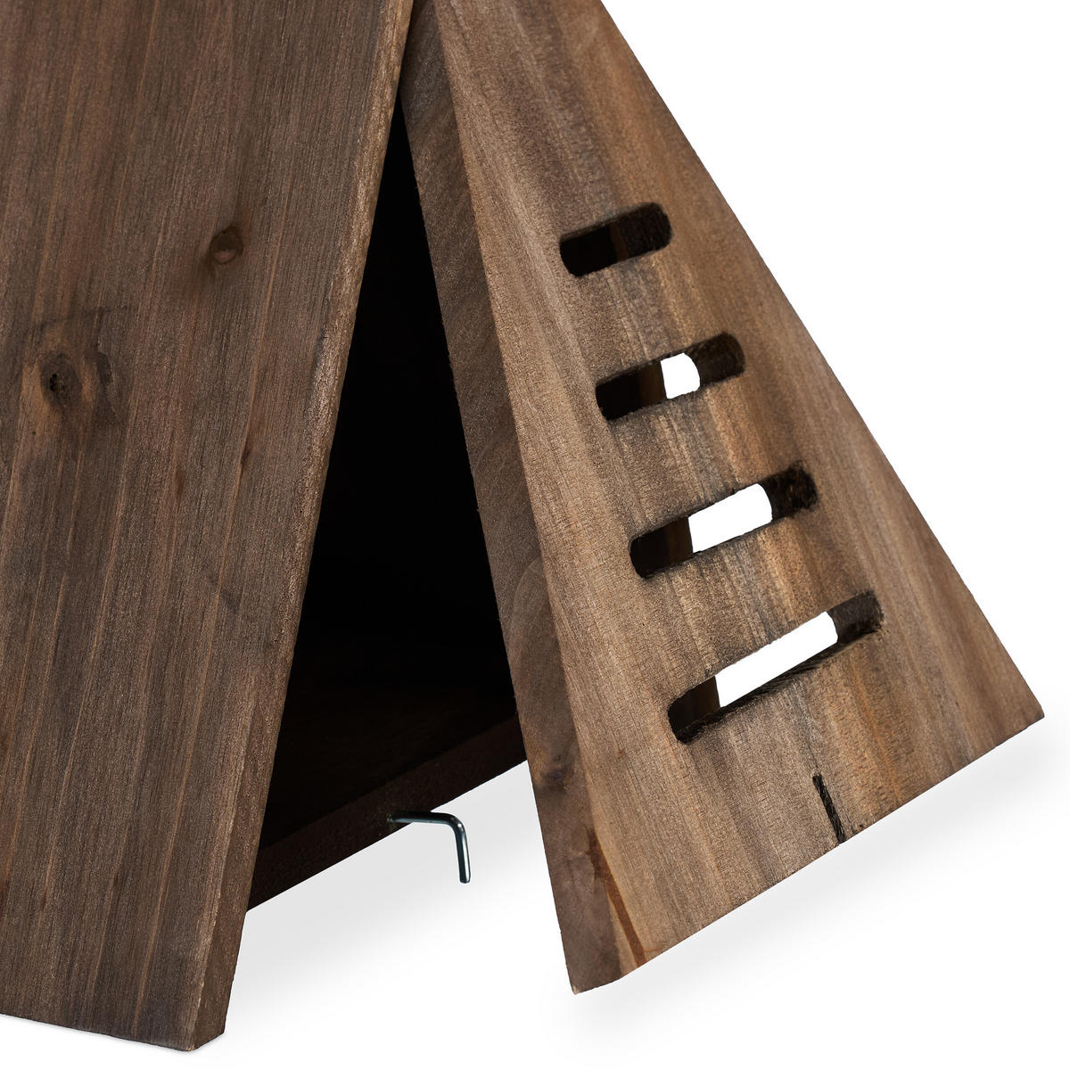 MARIENKÄFERHAUS - Braun, Holz (21/28/12cm) - Relaxdays