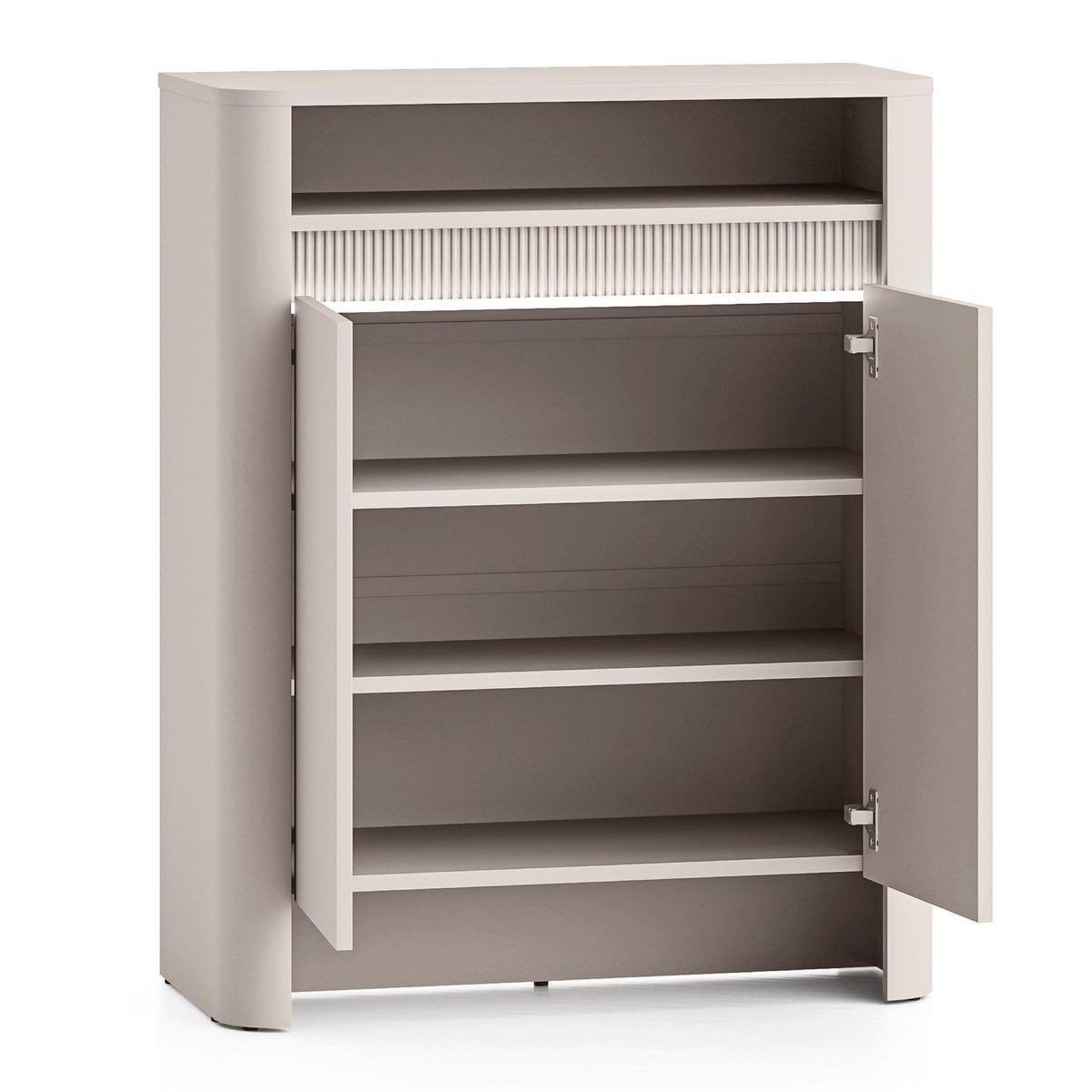 SCHUHSCHRANK Crupet Taupe 75 cm - Taupe, Holzwerkstoff (75/93.7/34cm) - Homebook