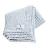 MUSSELINDECKE Blau - Blau, Textil (80/80cm) - nordic coast company