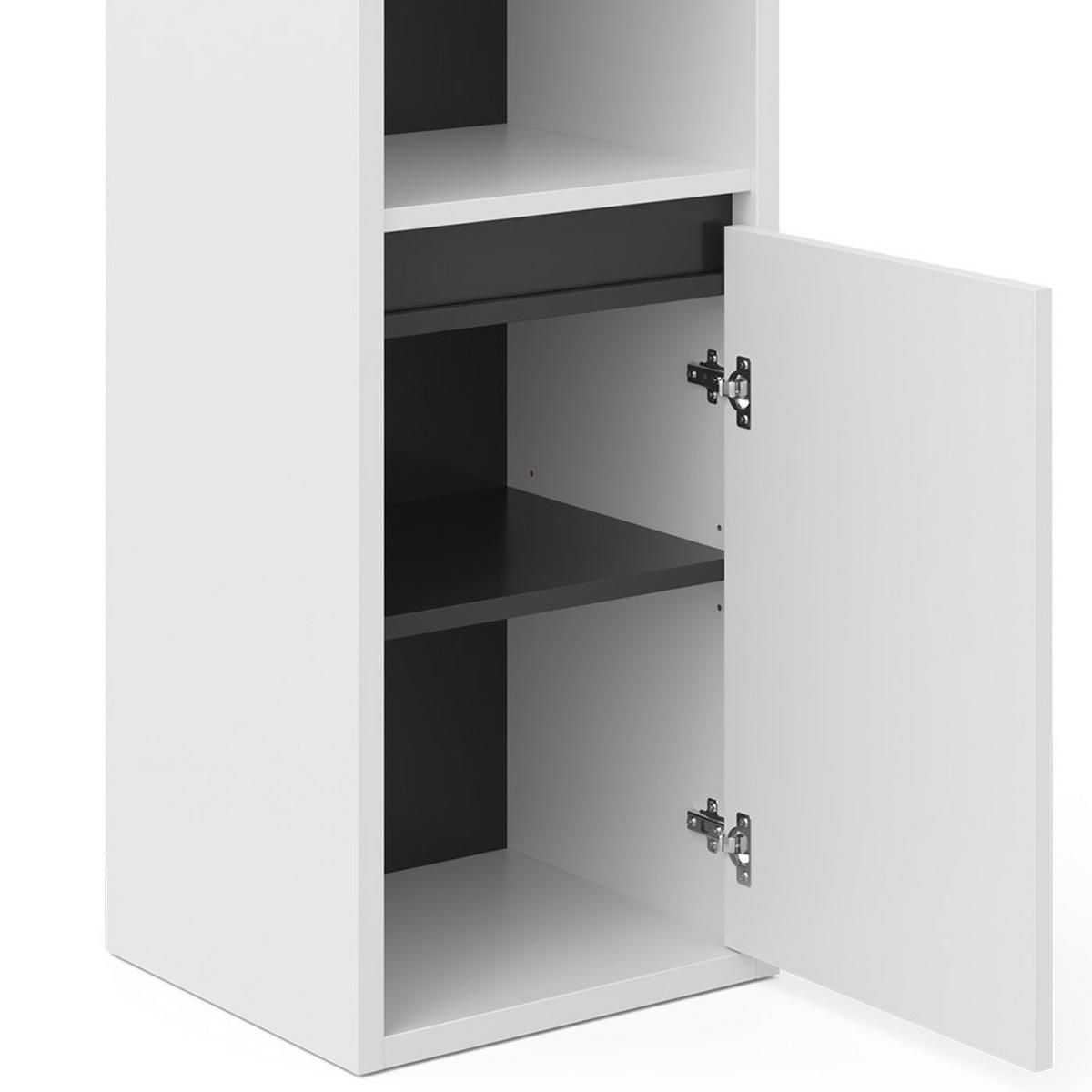 STŘEDNÍ SKŘÍŇKA Viola Bílá - bílá, kompozitní dřevo (38/80/33cm) - Vicco