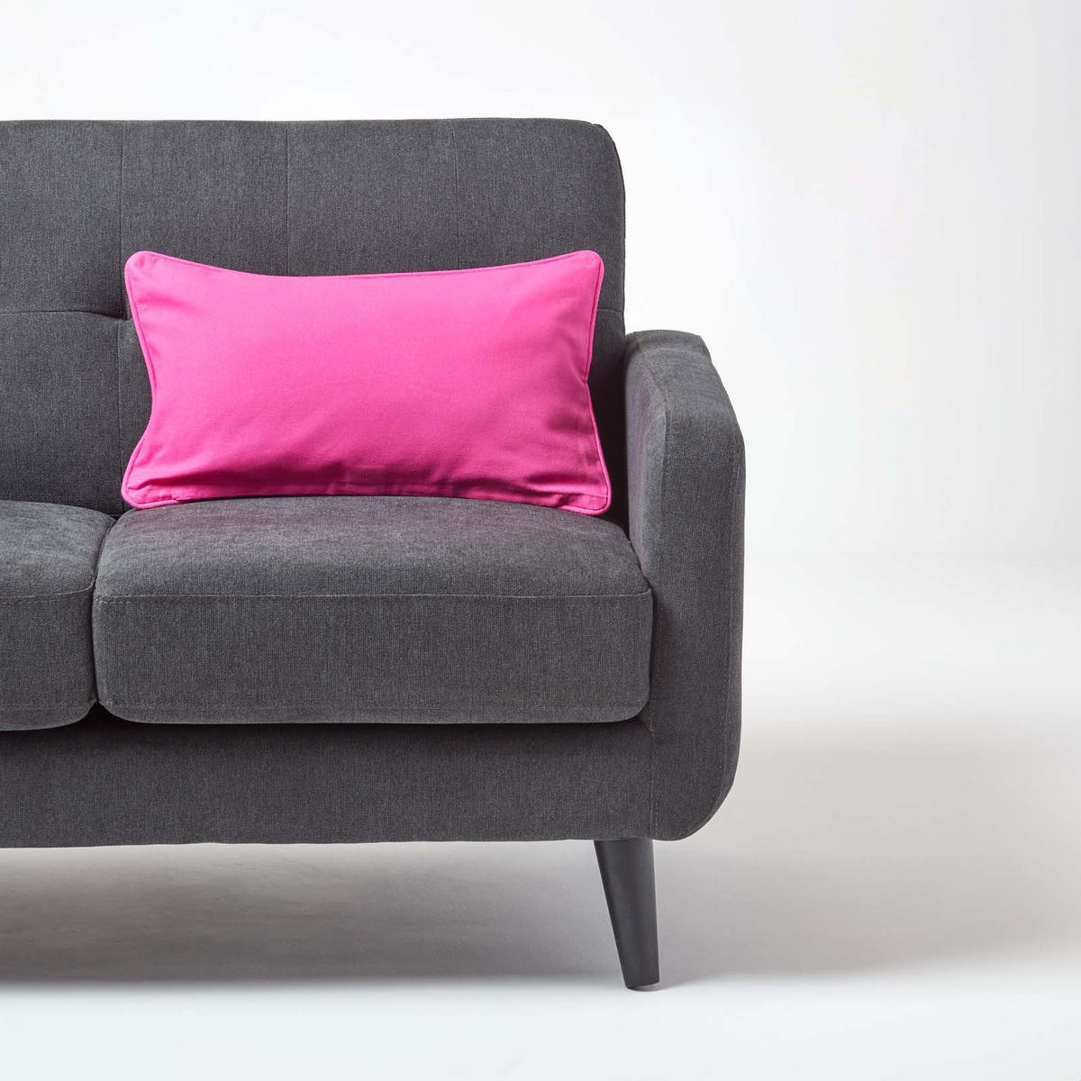 KISSENHÜLLE pink 30/50 cm, 100% Baumwolle - Pink, Textil (30/50cm) - Homescapes