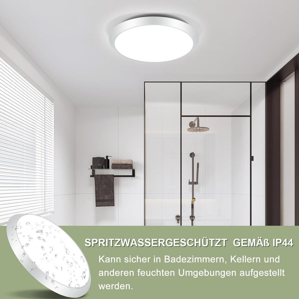 LED-DECKENLEUCHTE Frisbee 30 cm - Weiß, Kunststoff (30/30/4cm) - Nettlife