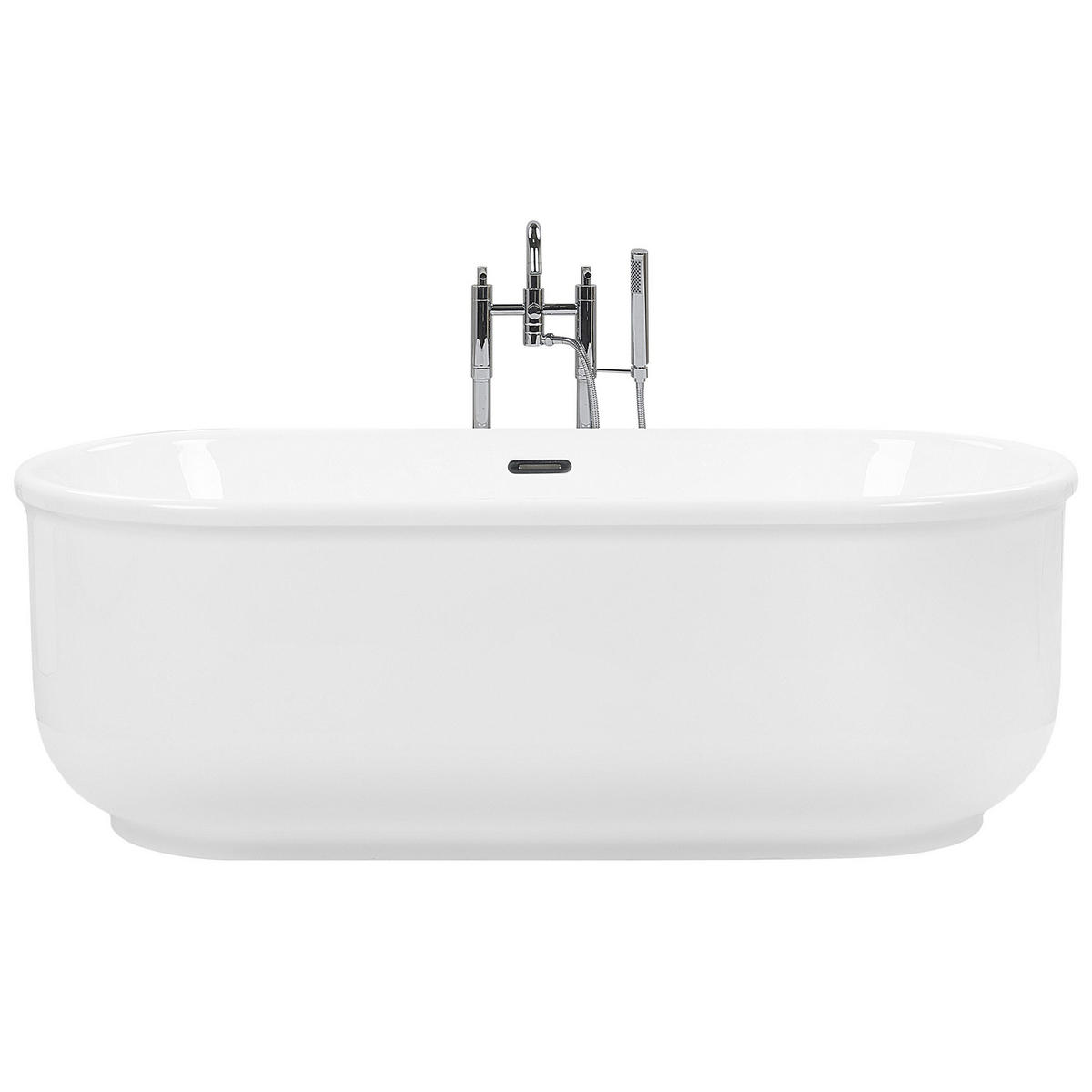 BADEWANNE FREISTEHEND 80x170x59 cm weiß Pinel - Weiß, Kunststoff (80/59/170cm) - Beliani