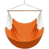XXL HÄNGESESSEL 185/130 cm Belastbar bis 150 kg Orange - Orange, Textil (130/155/185cm) - Amanka