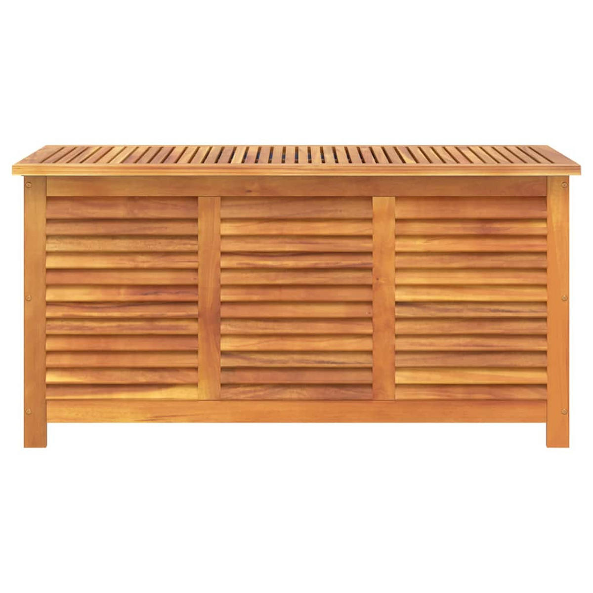 GARTENBOX Mit Lüftungsschlitzen 113/50/56 Cm Massivholz Akazie - Braun, Holz (50/56/113cm) - vidaXL