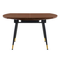 AUSZIEHTISCH Nussbaumfarben 135/85/77 cm - Walnussfarben, Holz (85/135/77cm) - PANGIVO