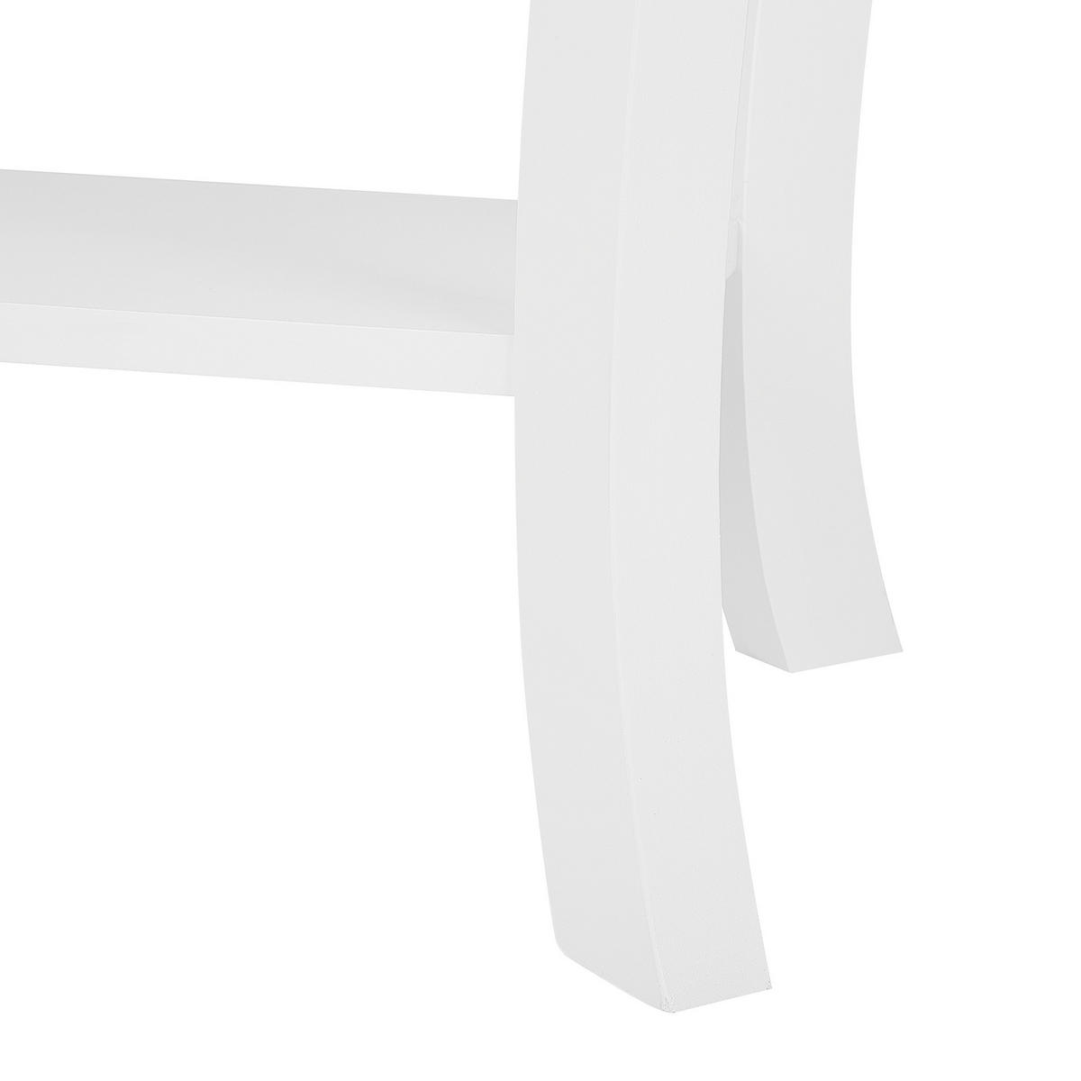 KONSOLENTISCH weiß rechteckig 30/100 cm Hartford - Weiß, Holzwerkstoff (30/100/80cm) - Beliani