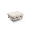 POUF Mamaia aus strukturiertem Stoff beige - Beige, Textil (60/41/60cm) - Micadoni