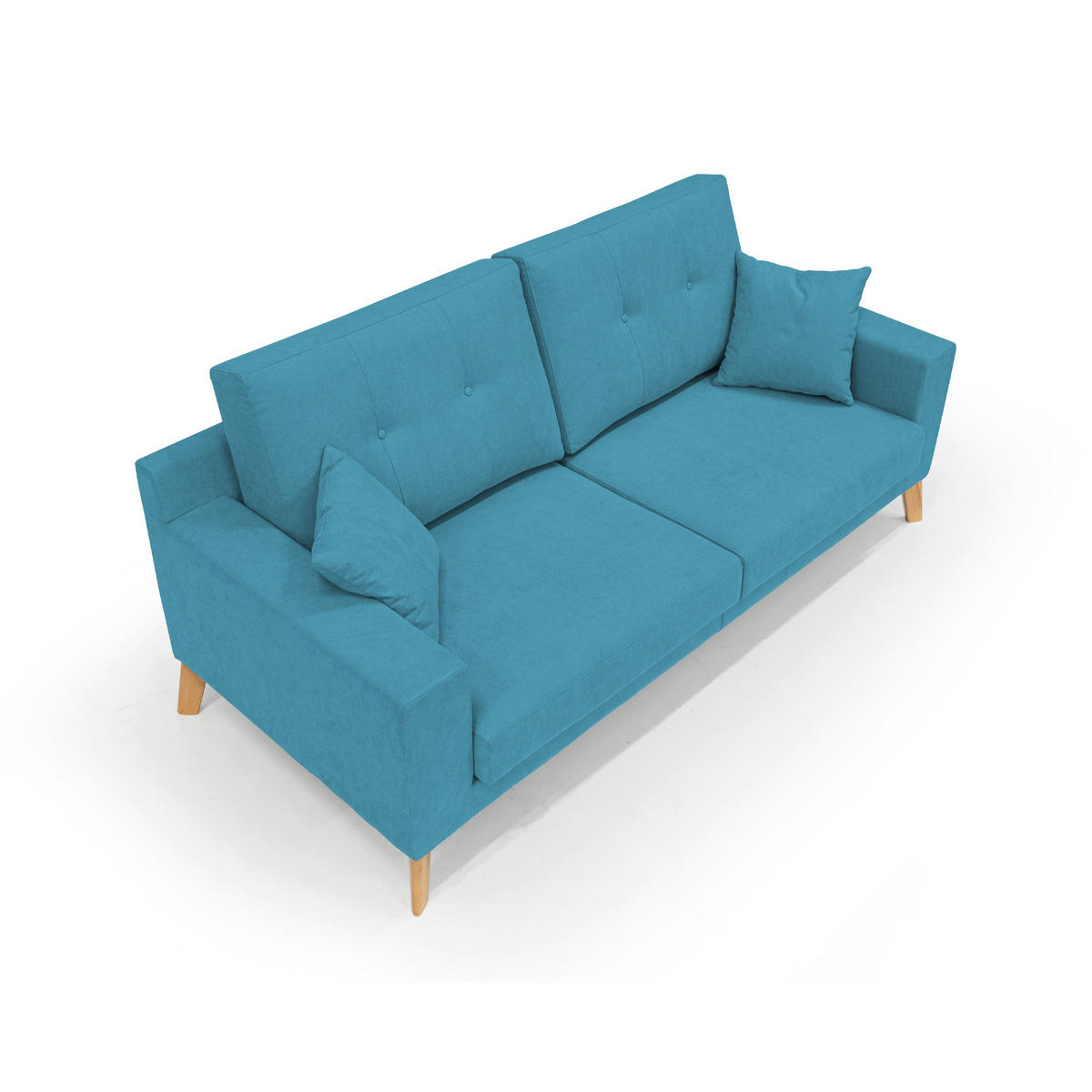 LINEARSOFA Danish - Türkis, Textil (146/95/91cm) - Divani.store
