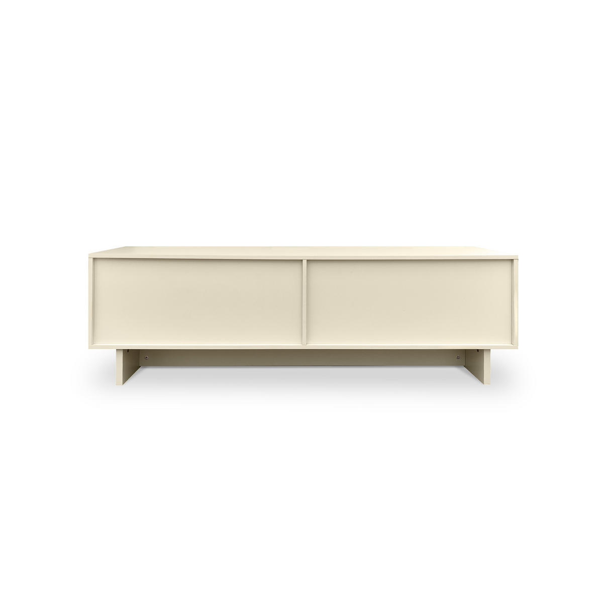 TV-SCHRANK FLORA beige, 160 cm, 4 Türen, Melamin-Oberfläche - Beige, Holzwerkstoff (160/52/40cm) - Sicaan