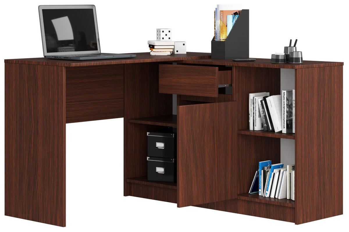 SCHREIBTISCH Dunkelbraun 79/120/126 - Dunkelbraun, Holzwerkstoff (126/120/79cm) - RAUMHIRSCH FURNITURE