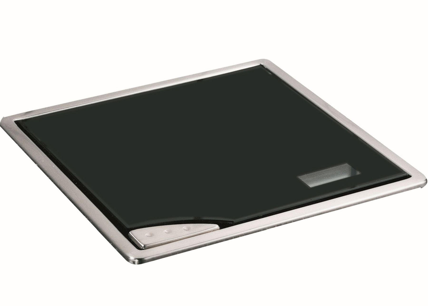 EINBAUWAAGE Arbeitsplatte Küche Elektronische Küchenwaage Edelstahl/Glas - Schwarz, Glas - Livingpoint24