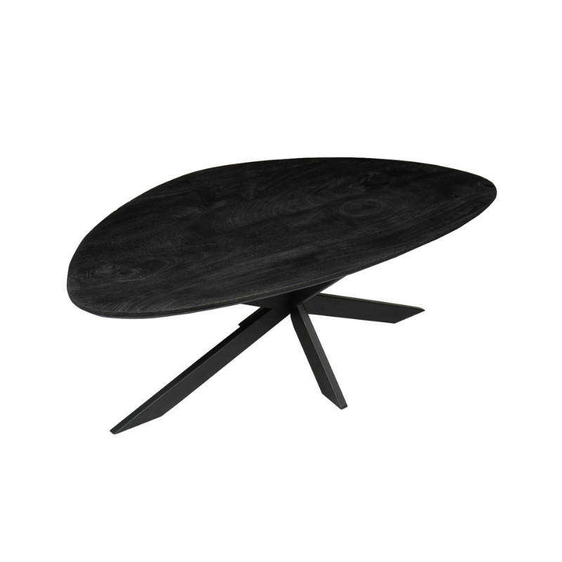 Starfurn Couchtisch Schwarz 130x46x70 cm