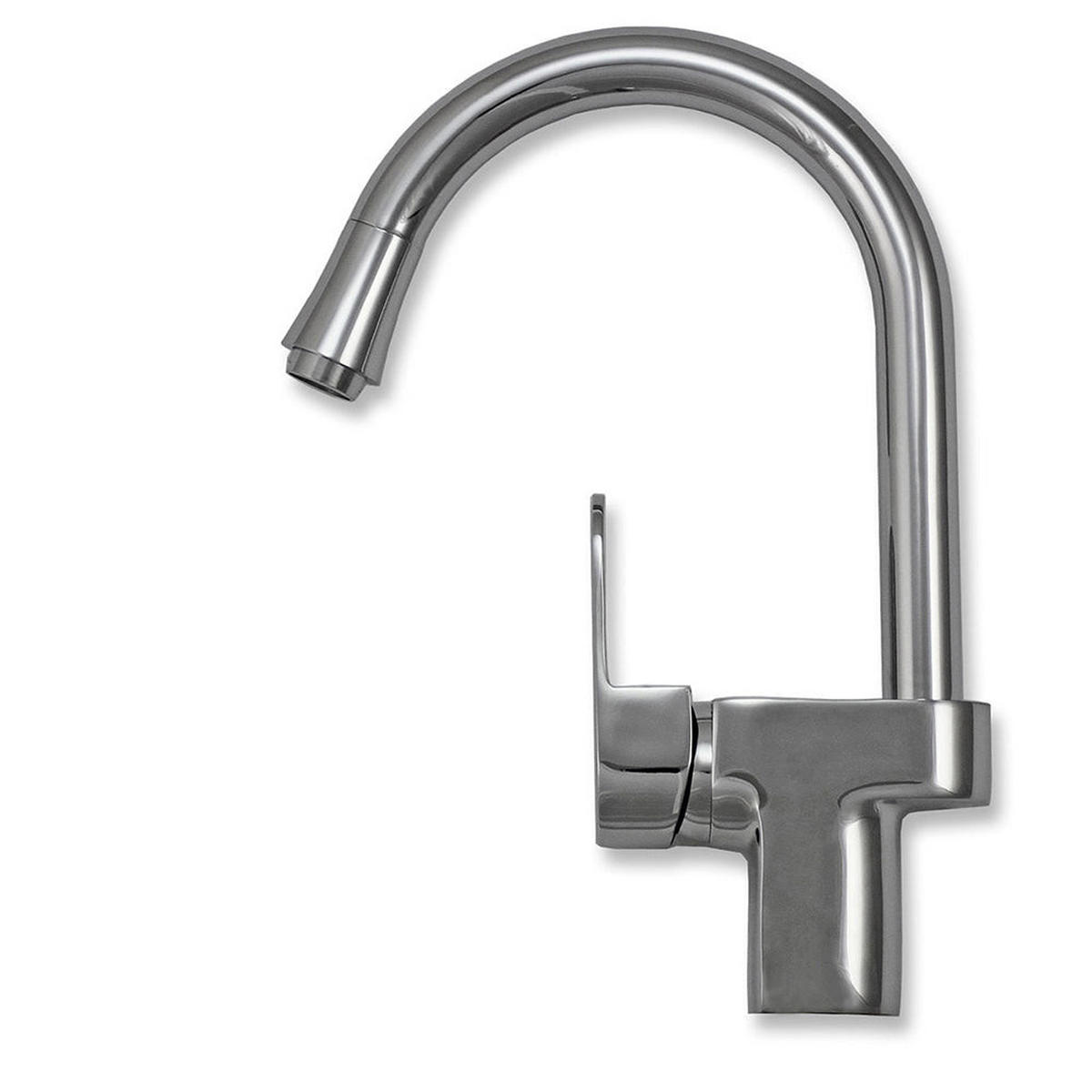 EINBAUSPÜLE EDELSTAHL Premium mit Confetti Wasserhahn - Silberfarben, Metall (105/18/500cm)