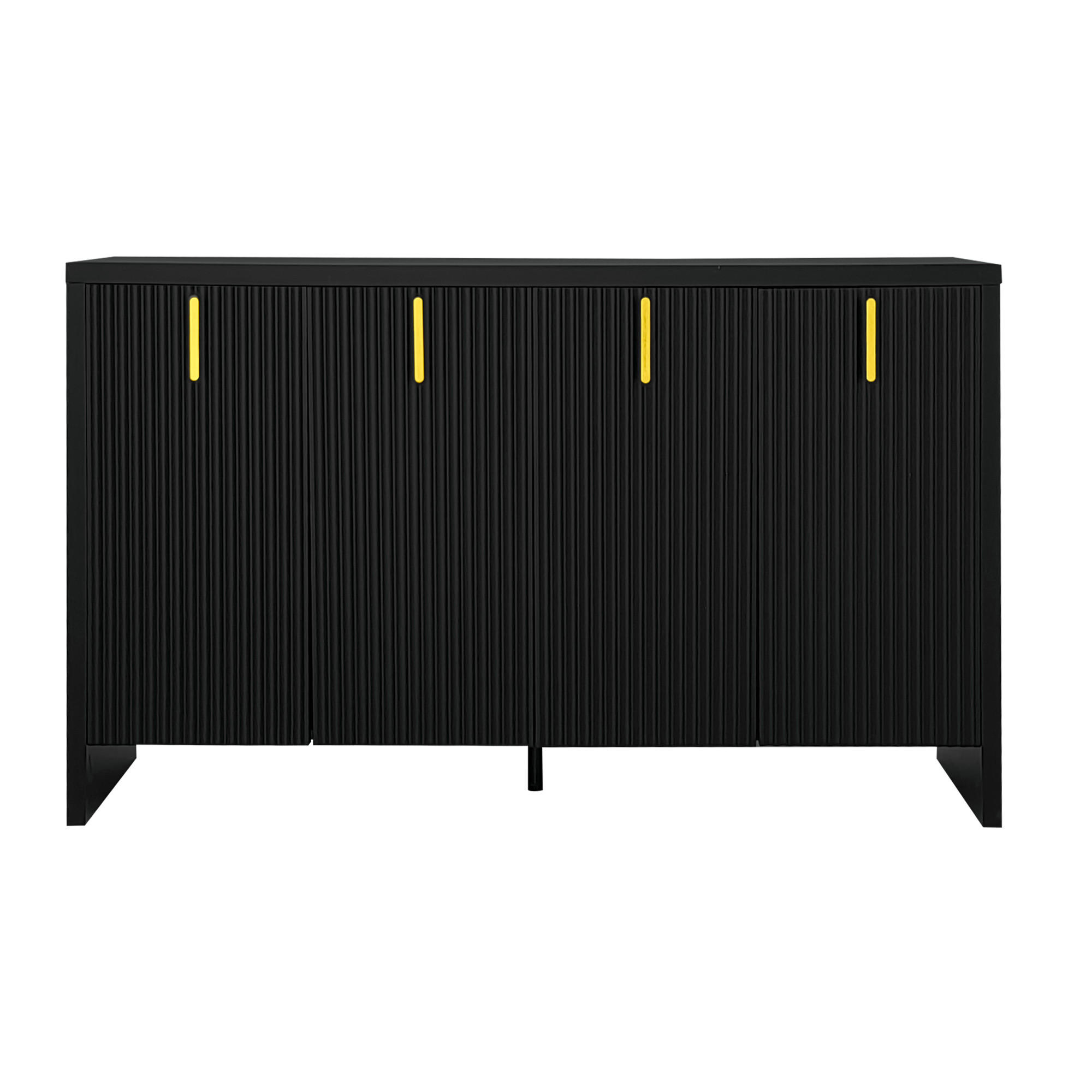SIDEBOARD Schwarz 140/38/80 cm - Schwarz, Holzwerkstoff (38/80/140cm) - Urban Meuble