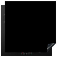 HERDABDECKPLATTE Schwarz - Einfarbig 78x78 cm - Schwarz, Kunststoff (78/0.2/78cm) - MuchoWow