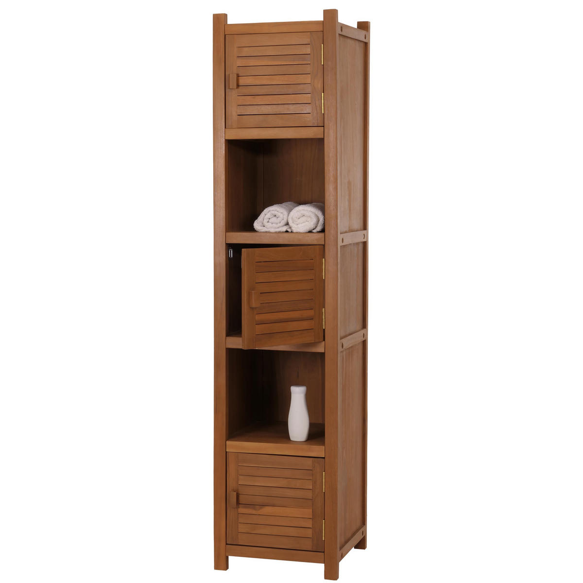 HOCHREGAL Braun - Braun, Holz (40/181/40cm) - MCW