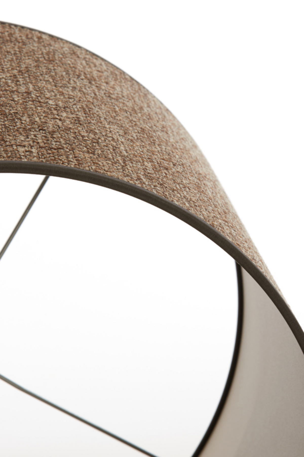 LAMPENSCHIRM Saverna Braun Ø40/30 cm - Braun, Textil (40/40/30cm) - Light & Living