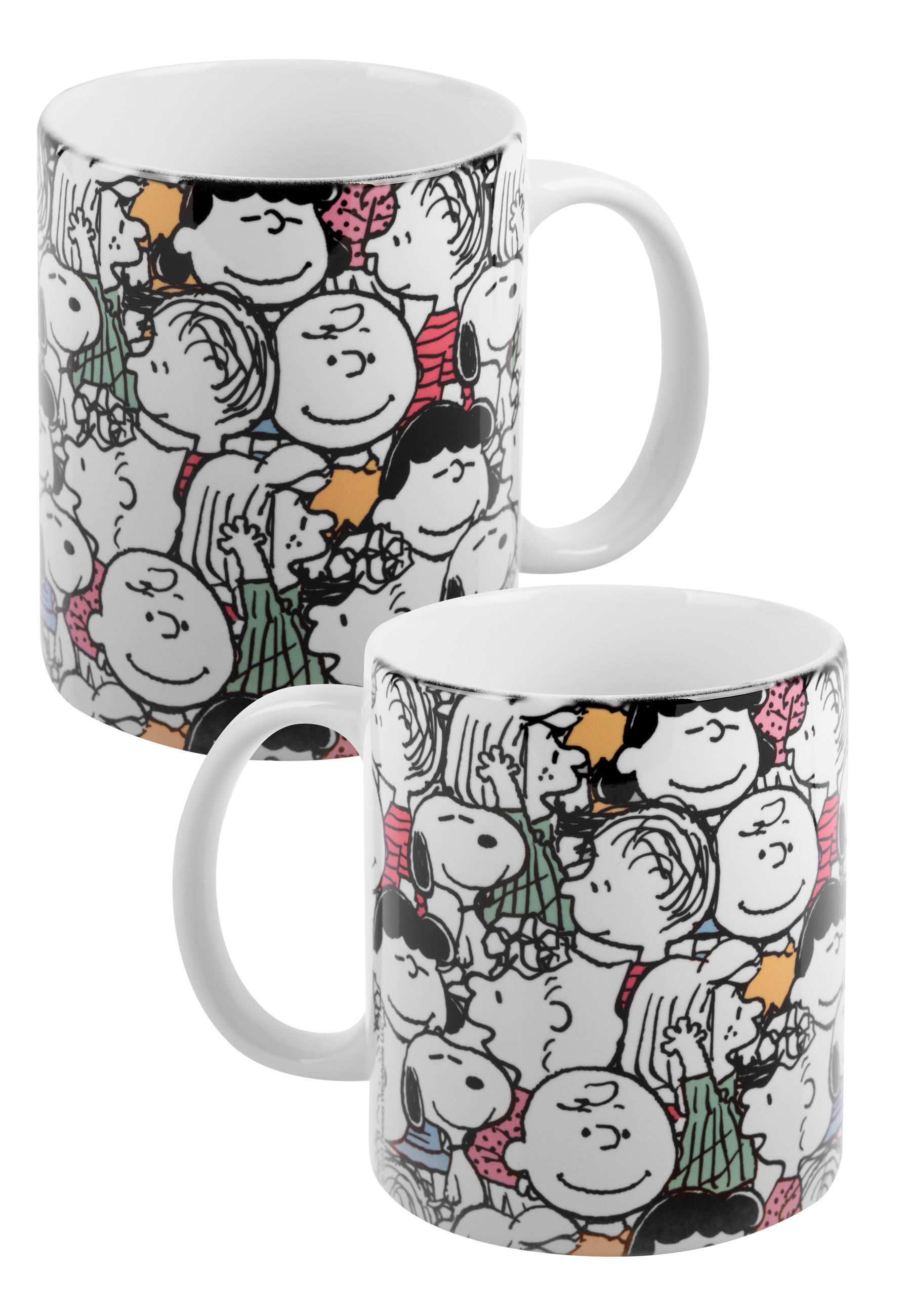 KAFFEEBECHER The Peanuts Snoopy Faces Mehrfarbig 320 ml - Multicolor, Keramik (0.32L) - United Labels