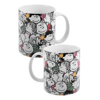 KAFFEEBECHER The Peanuts Snoopy Faces Mehrfarbig 320 ml - Multicolor, Keramik (0.32L) - United Labels