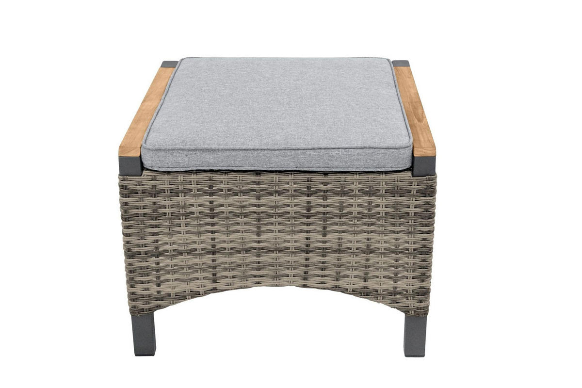 GARTENHOCKER Nizza 57x45x46 cm, Kunststoff, braun - Braun, Kunststoff (57/46/46cm) - dasmöbelwerk