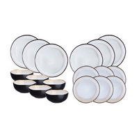 SERVICE Die Essentials Iris - 18 Teile - Elfenbeinweiß - Weiß, Keramik (1/1/1cm) - Björn