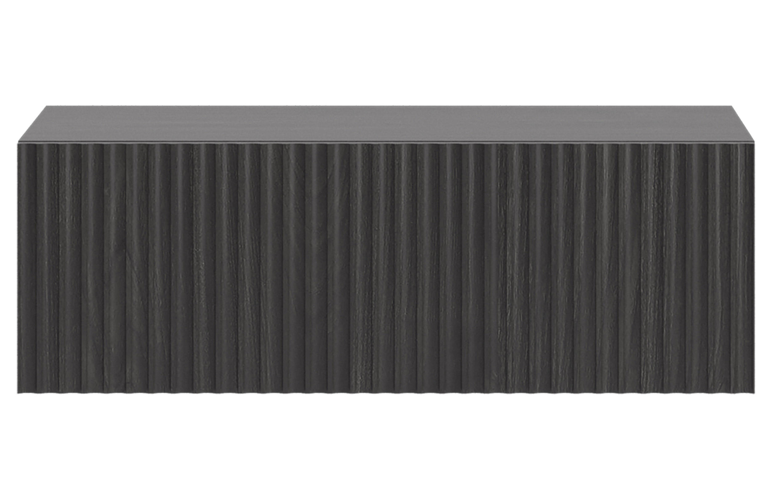 NACHTKONSOLE Nolie Holzoptik Esche Schwarz 50 cm - Schwarz, Holzwerkstoff (50/17/31.6cm) - Selsey