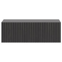NACHTKONSOLE Nolie Holzoptik Esche Schwarz 50 cm - Schwarz, Holzwerkstoff (50/17/31.6cm) - Selsey
