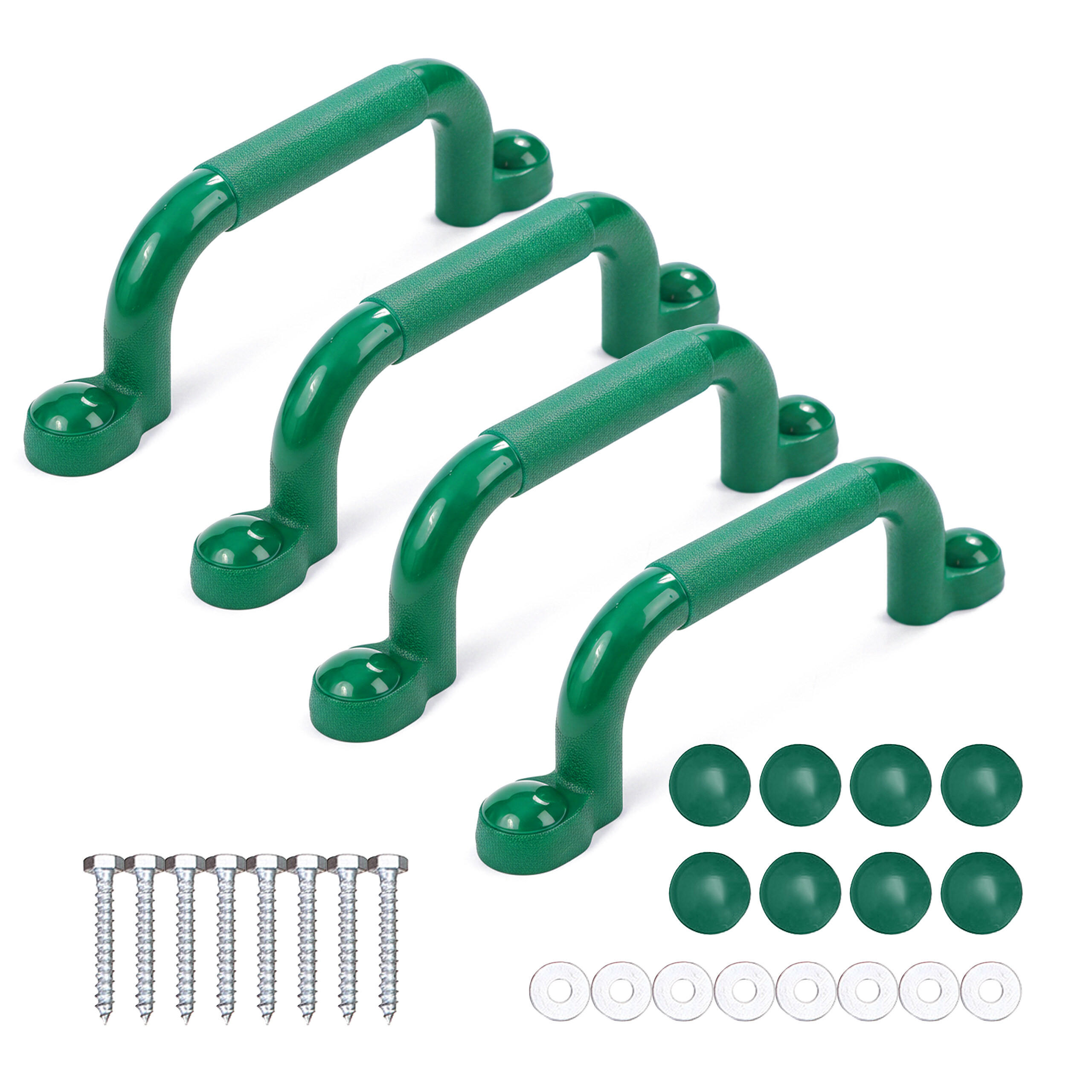 CHYTY Zelené 4dílná-sada PE 24 cm - zelená barva, plast (3/7cm) - Relaxdays