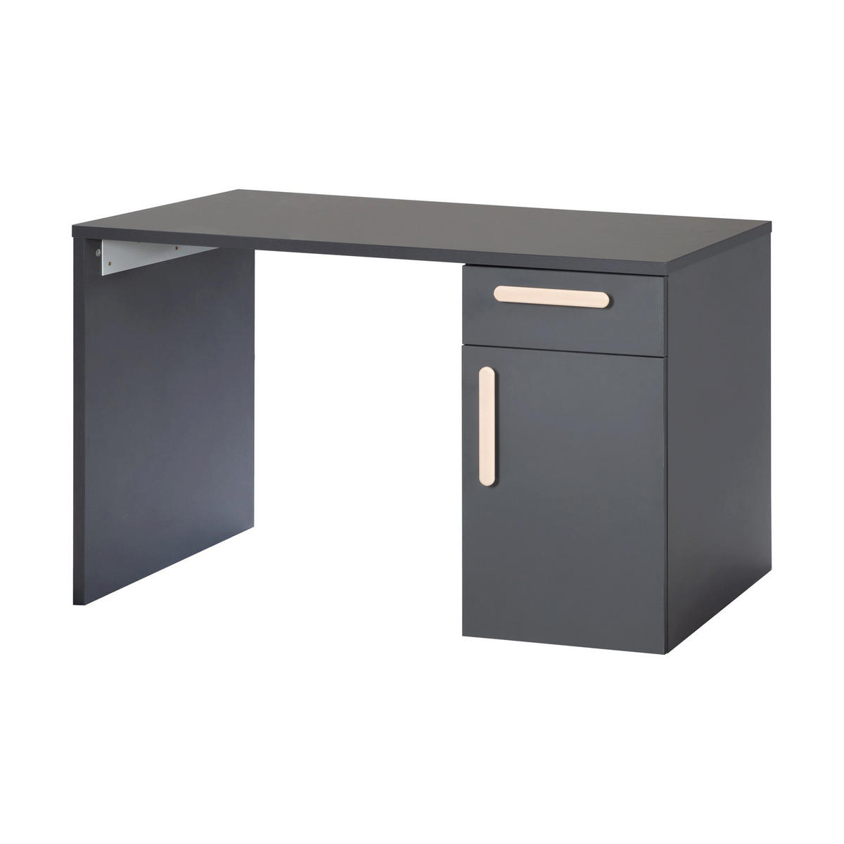 SCHREIBTISCH Jara - Anthrazit, Holzwerkstoff (120/75/60cm) - Roba