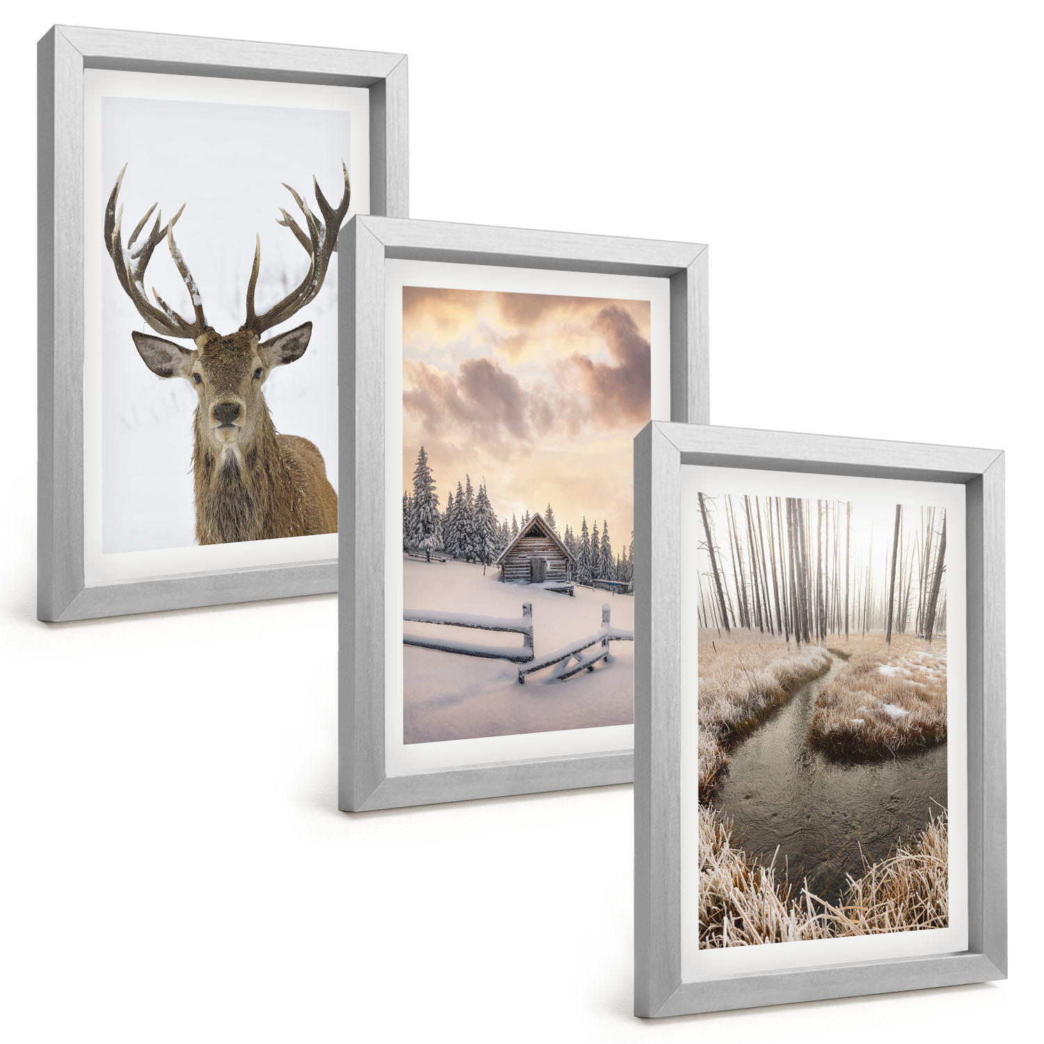 Tulup Bilder Silber 20x30 cm