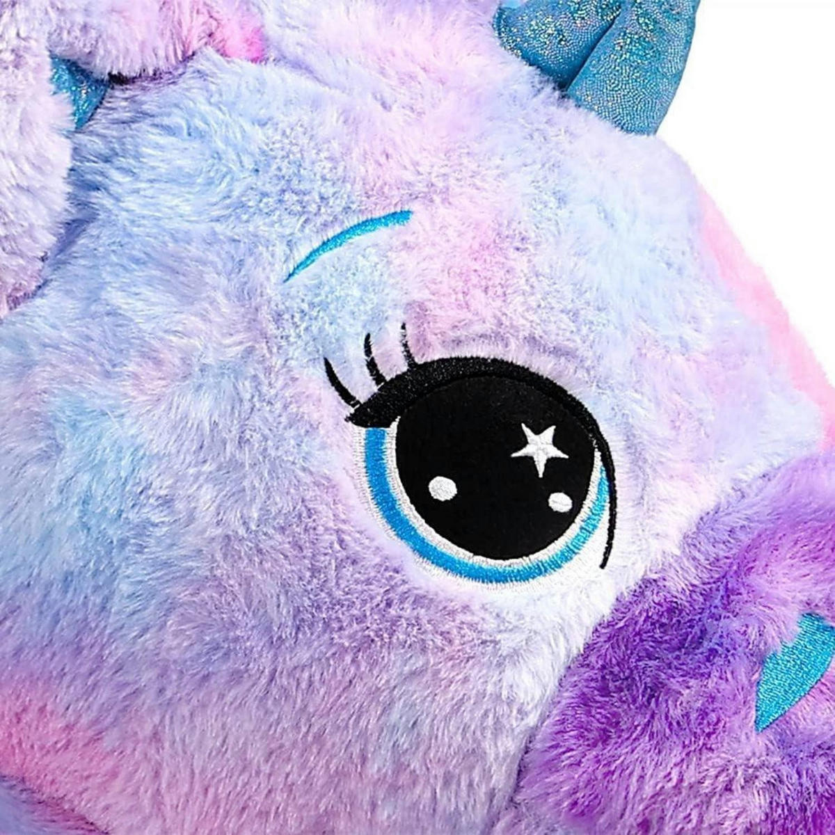 PLÜSCHTIER Einhorn 80 cm, blaues Regenbogen-Kuscheltier - Multicolor, Textil (16/19.1cm)