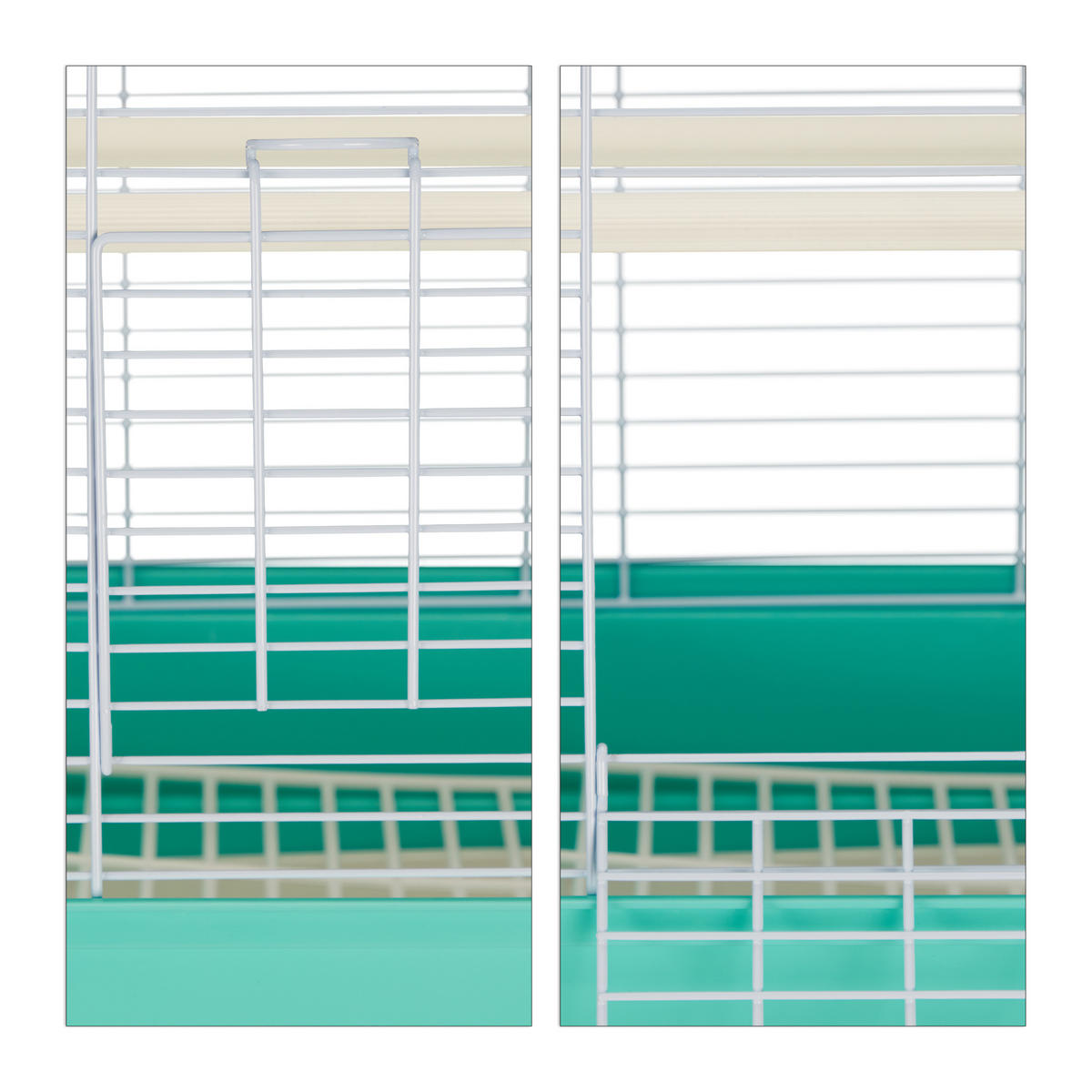 VOGELKÄFIG - Multicolor, Kunststoff/Metall (42.5/50/33.5cm) - Relaxdays