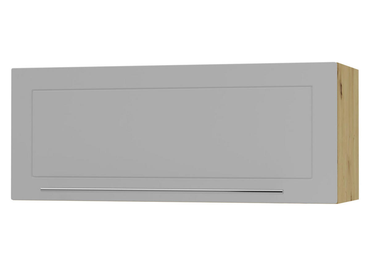 KLAPPHÄNGESCHRANK Kvantum W4B/90-AV Dust Grey Matt / Eiche Artisan Matt 90 / 32,5 / 36cm - Eiche Artisan/Grau, Holz/Holzwerkstoff (90/36/32.5cm) - Feldmann-Wohnen