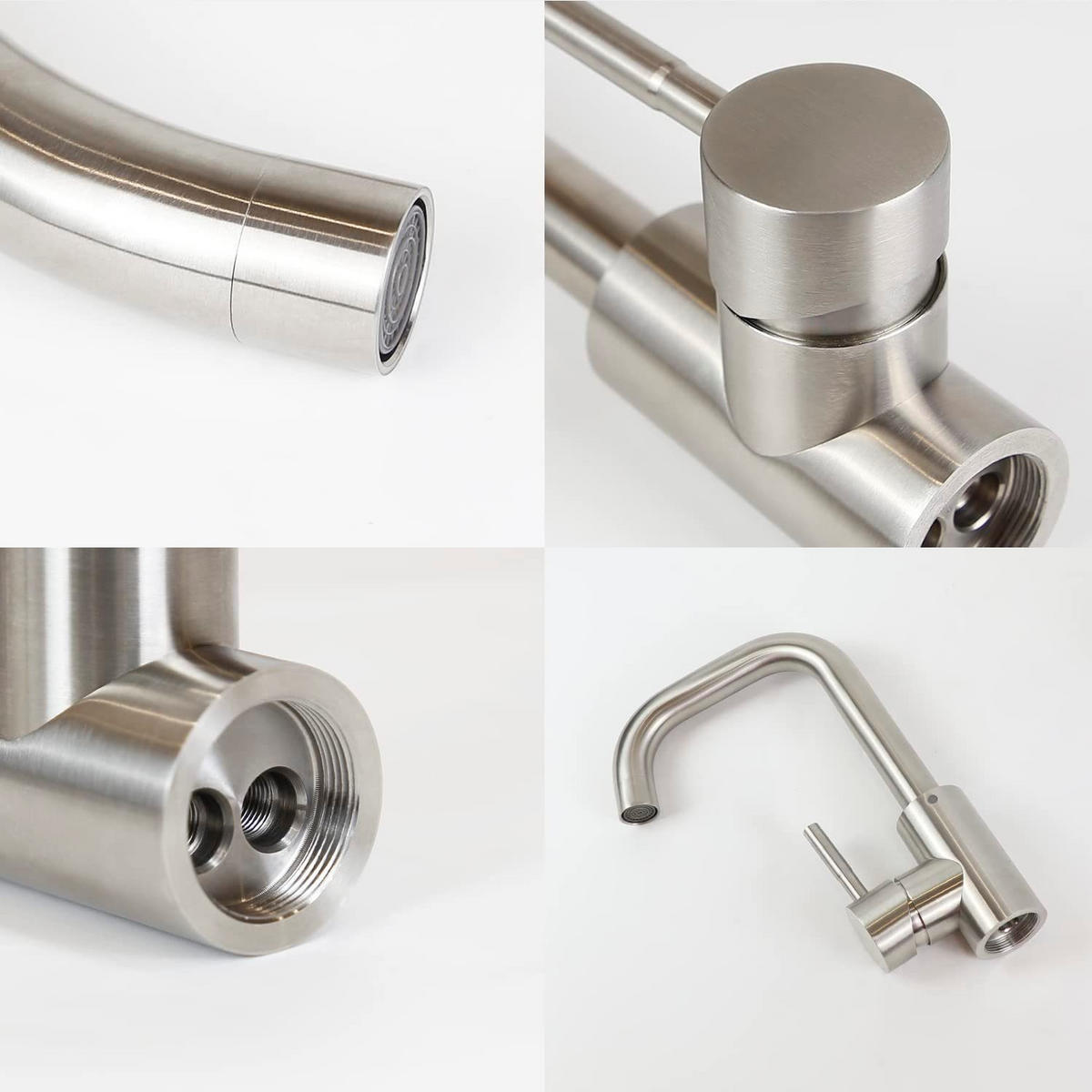 WASCHTISCHARMATUR Nora - Silberfarben, Metall (6/24/24cm) - Nettlife