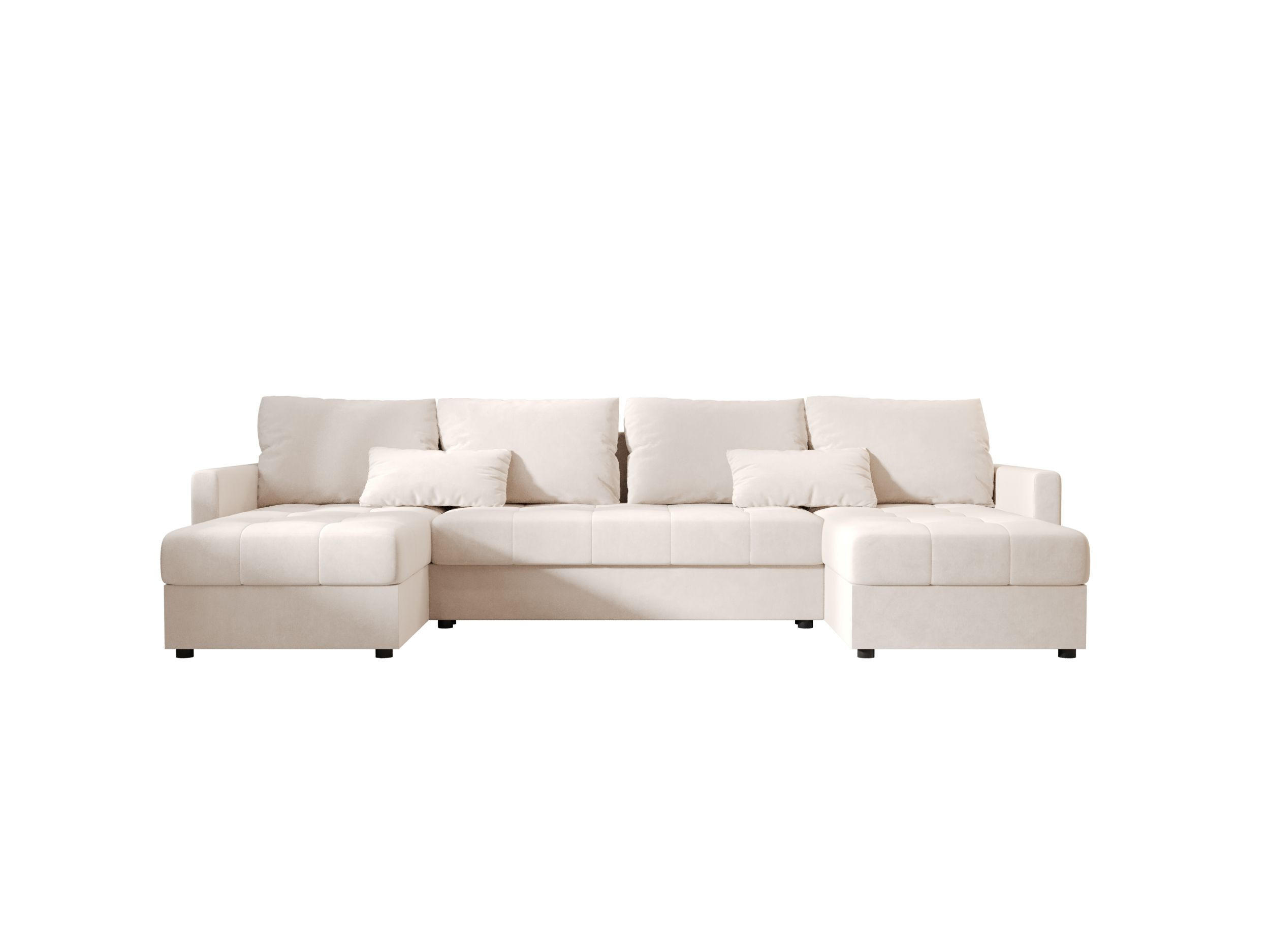 ECKSOFA MOS U BIS Itaka 16 mit Schlaffunktion - Beige, Textil (285/85/140cm) - Bedante