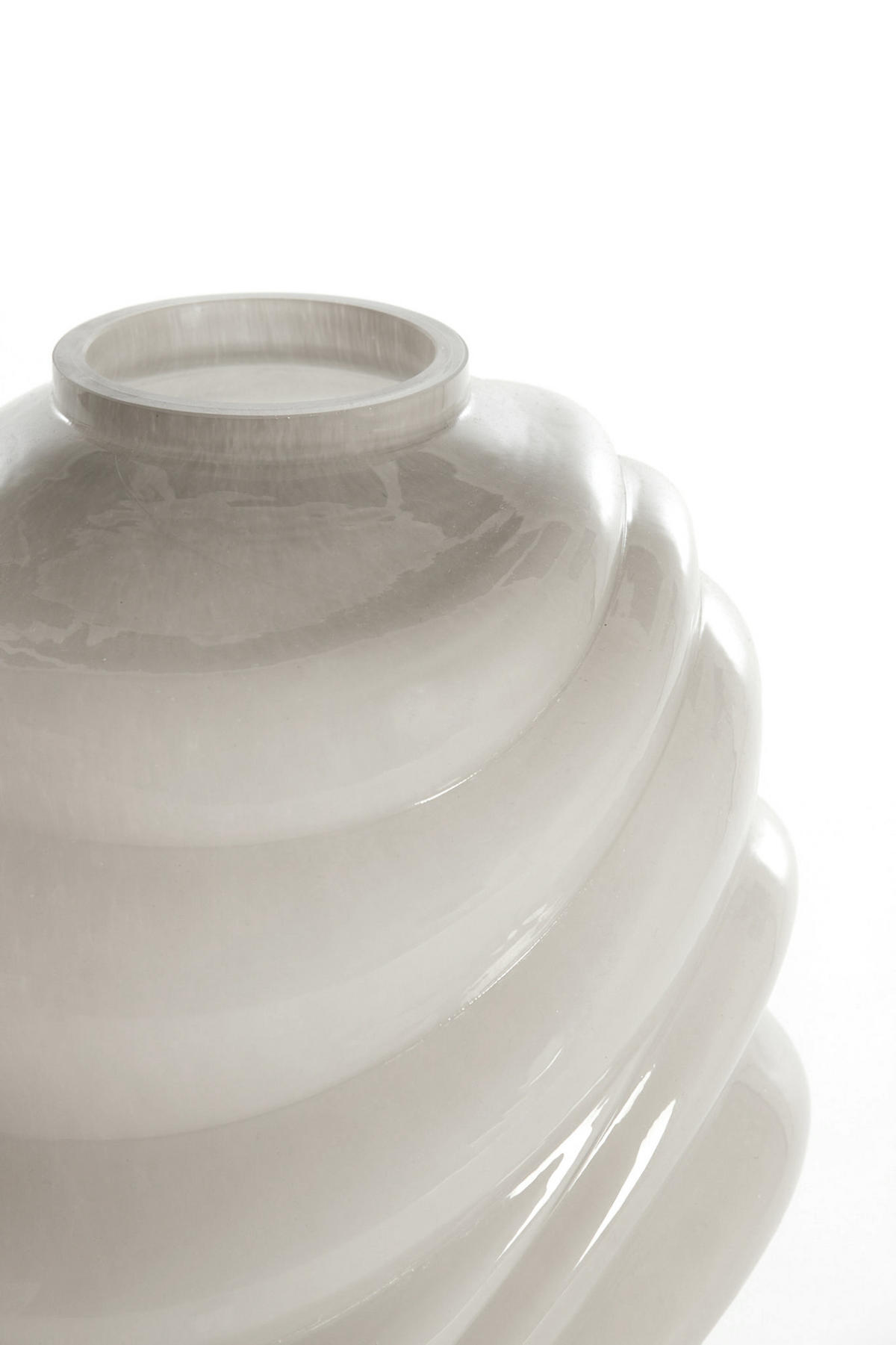 VASE Biotu Grau Ø23,5/30,5 cm - Grau, Glas (23.5/30.5cm) - Light & Living