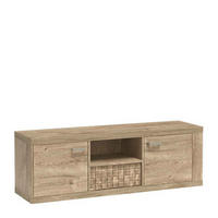 LOWBOARD YASUO 150,5/51/40,5 cm, Eichefarben - Eichefarben, Holzwerkstoff (150.5/51/40.5cm) - MASSENO