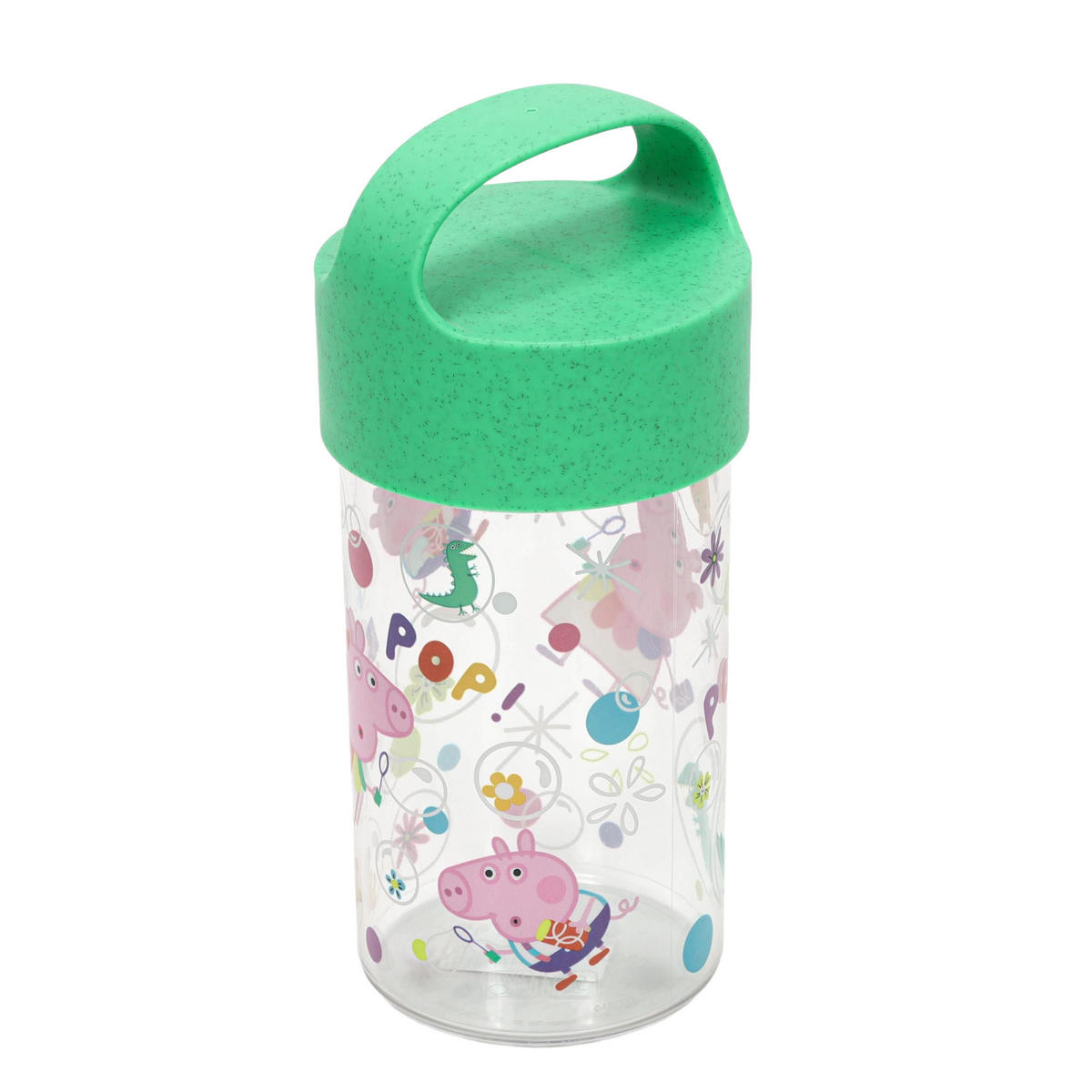 SNACK-/TRINKBEHÄLTER Buddy Peppa Pig 500 ml - Grün, Kunststoff (8.1/17.7/8.1cm)
