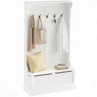 GARDEROBE Creme 96/34/179,7 cm - Creme, Holzwerkstoff (96/179.7/34cm) - PANGIVO
