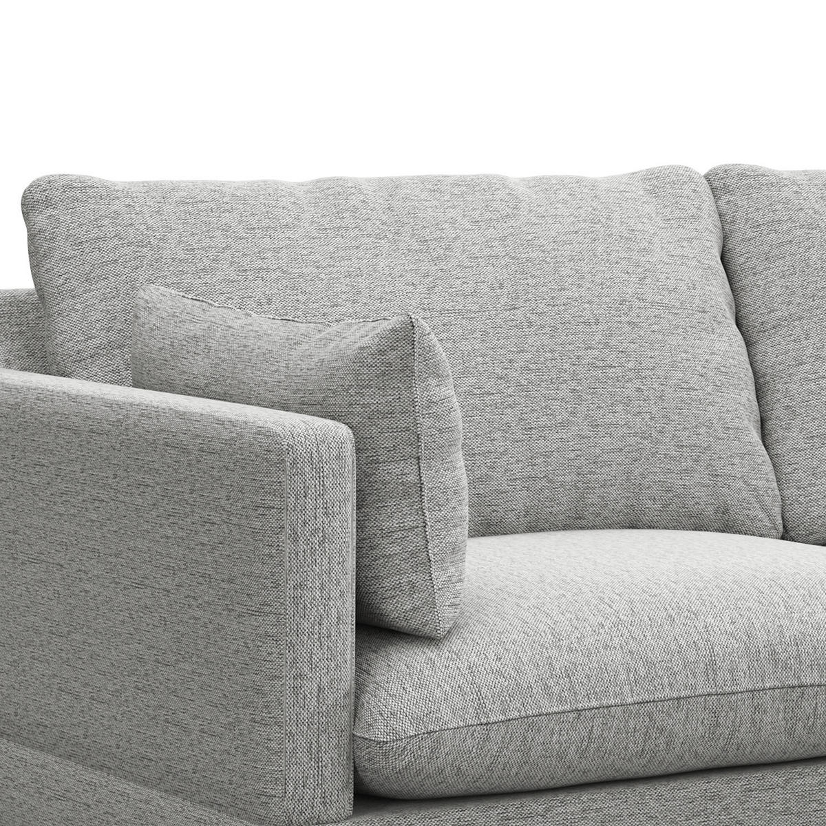 ECKSOFA - Buchefarben/Hellgrau, Holz/Buchenholz (242/150cm) - home24