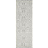 TEPPICH Moderner aus Wolle und Baumwolle SILWAN Grau 66 x 200 cm - Grau, Naturmaterialien (66/200cm) - Novatrend