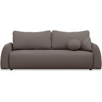 3-SITZER SOFA Nubelle Braun Chenille-Bezug, wasserabweisend - Schwarz/Braun, Kunststoff/Textil (244/85/93cm) - Selsey