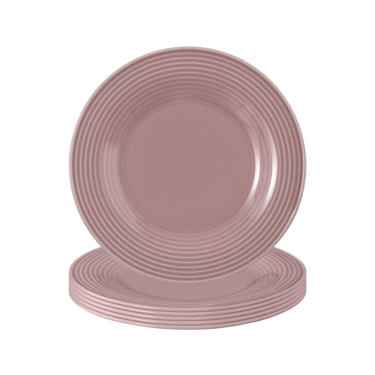 BROTTELLER Beat Color Glaze Altrosa ø 17 cm 6er Set - Dunkelrosa, Keramik (17cm) - Seltmann Weiden