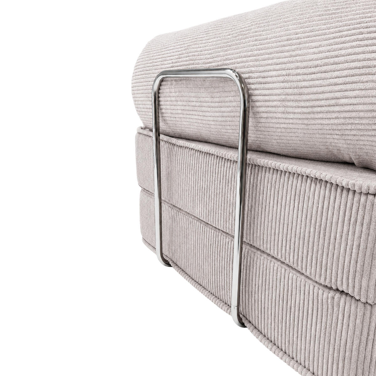 MODULARER Cord Sessel Ecru - Beige, Textil (100/70/100cm) - SURB