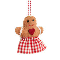 WANDDEKORATION Bakerisia, Braun, 3.5 x 8 x 10 cm, Dekorative Weihnachtsdeko - Braun, Textil (8/3.5/10cm) - home&you