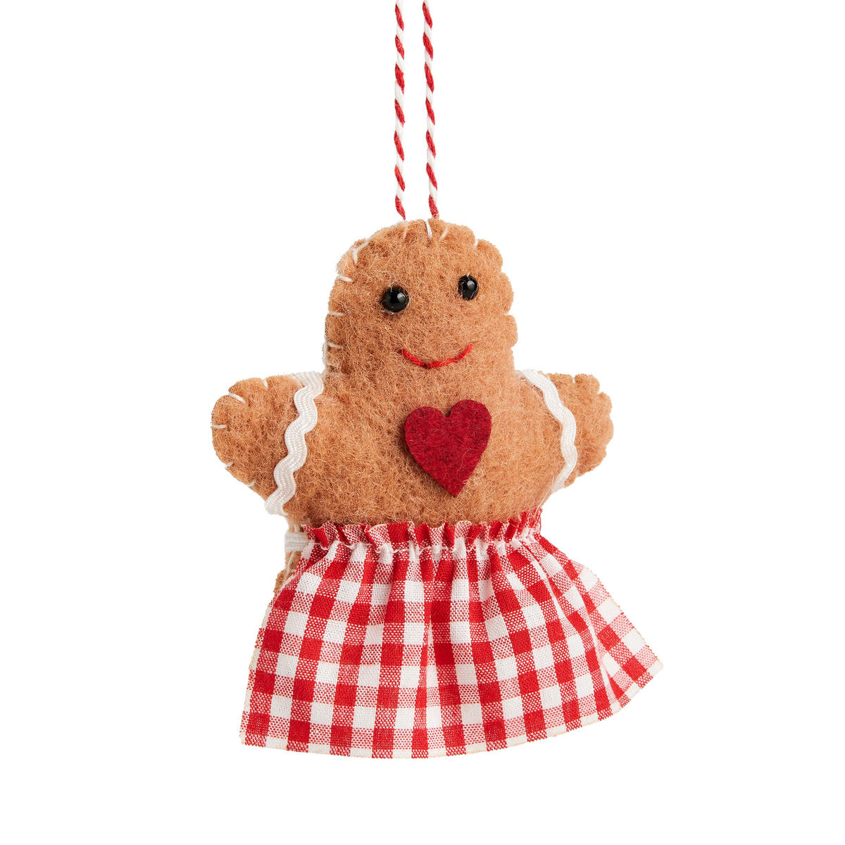 WANDDEKORATION Bakerisia, Braun, 3.5 x 8 x 10 cm, Dekorative Weihnachtsdeko - Braun, Textil (8/3.5/10cm) - home&you