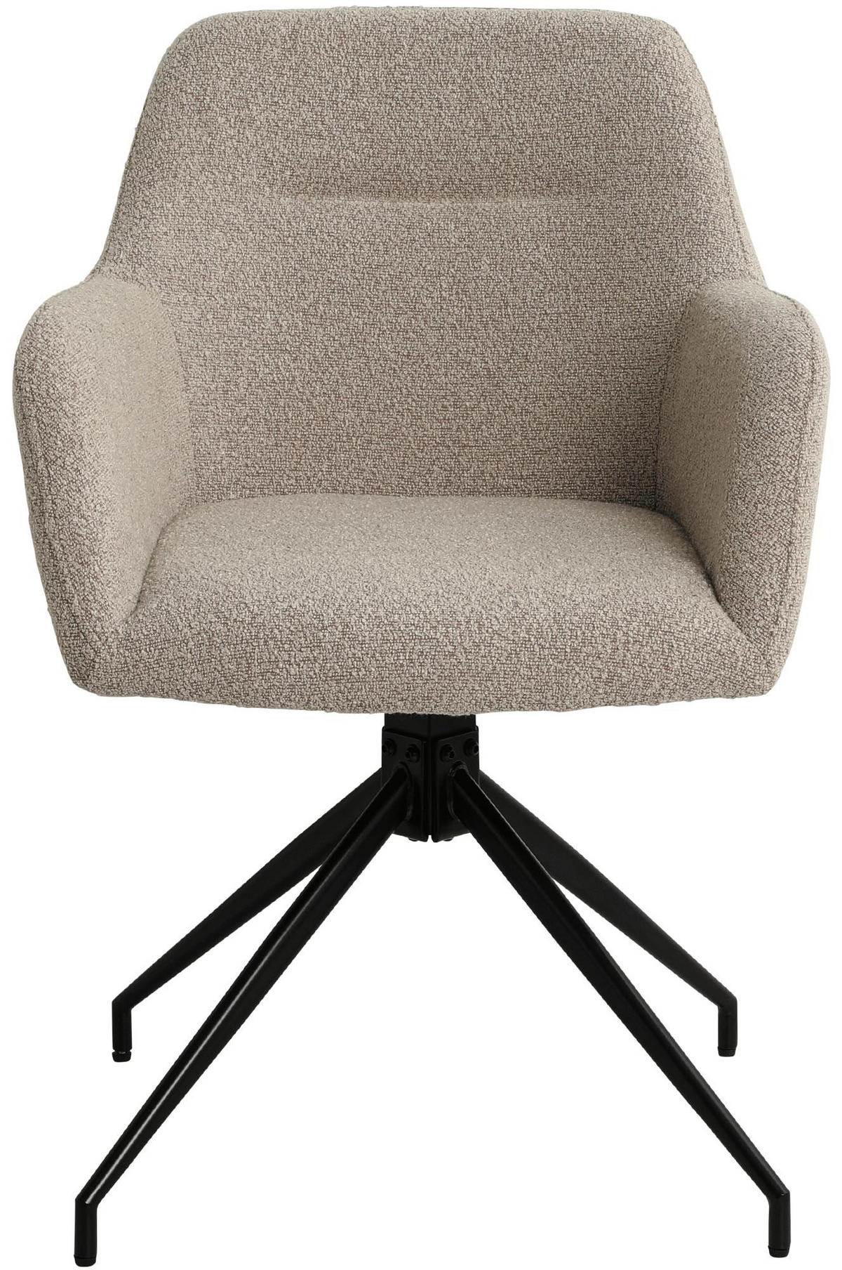 ARMLEHNENSTUHL Stoff Taupe - Taupe, Textil/Metall (58/83/61cm) - CLP
