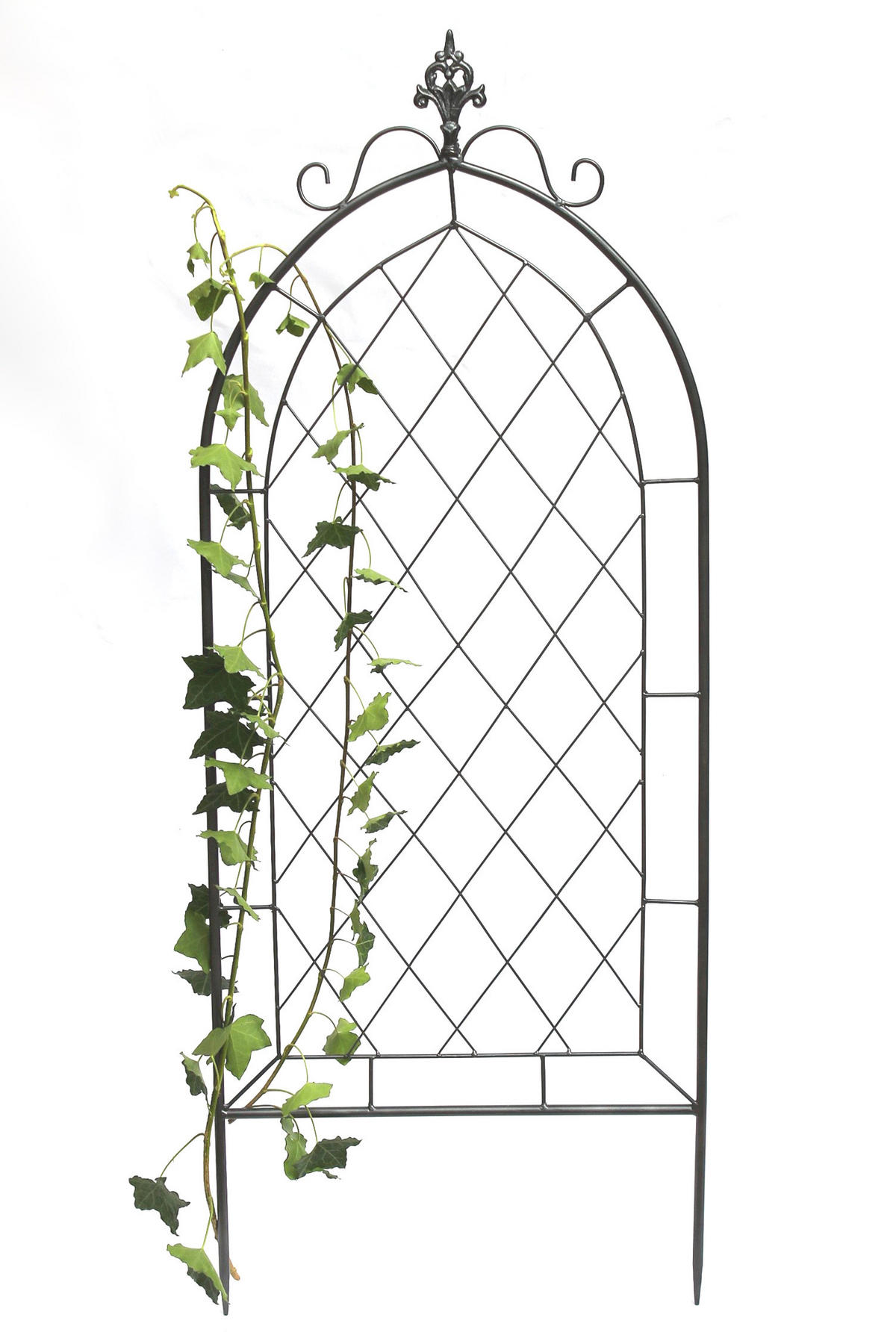 RANKHILFE Metall Grau 120 cm 96193 - Grau, Metall (45/122.5/1.5cm) - DanDiBo